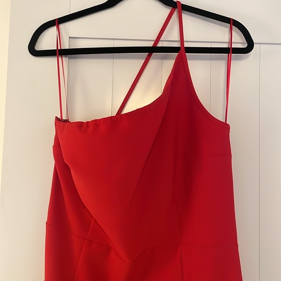 Abercrombie & Fitch Asymmetrical Red Dress - Picture 5 of 8